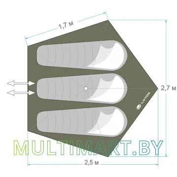 Палатка Лотос 3 Саммер (2021) картинка 5